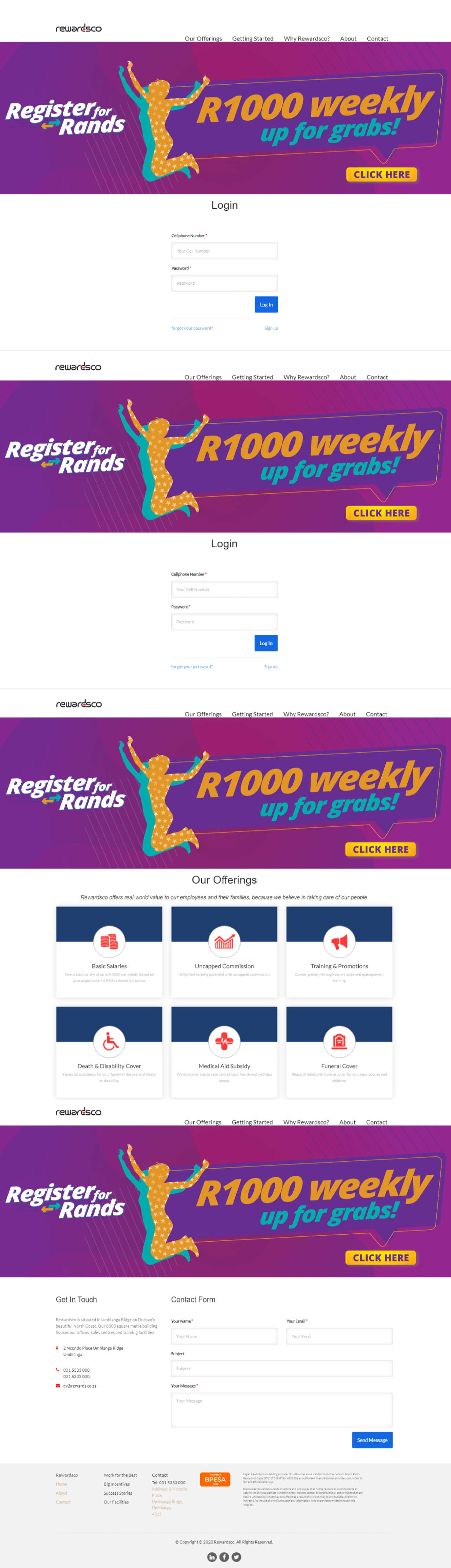 Our portfolio page showcases the work of ZonkeTech